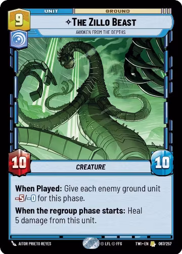 The Zillo Beast - Awoken From The Depths (067/257), Twilight of the Republic — Star Wars card price