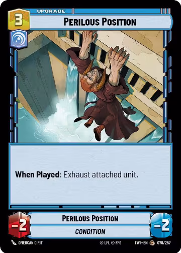 Perilous Position (070/257), Twilight of the Republic — Star Wars card price