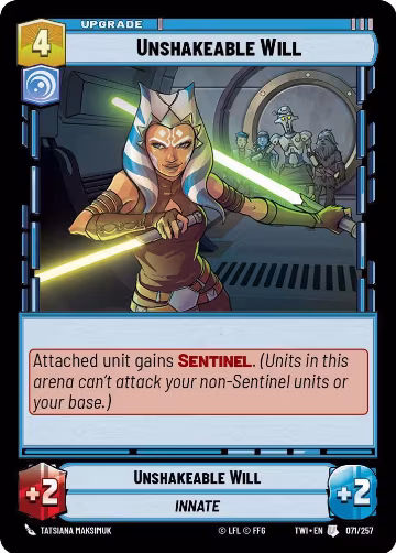 Unshakeable Will (071/257), Twilight of the Republic — Star Wars card price