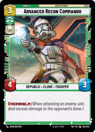 Advanced Recon Commando (093/257), Twilight of the Republic — Star Wars card price