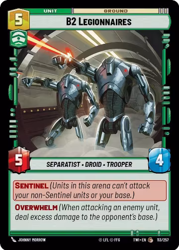 B2 Legionnaires (113/257), Twilight of the Republic — Star Wars card price