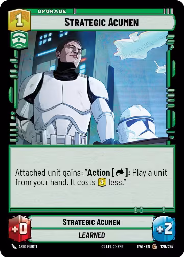 Strategic Acumen (120/257), Twilight of the Republic — Star Wars card price