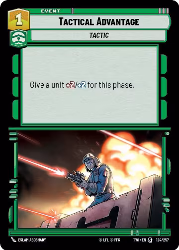 Tactical Advantage (124/257), Twilight of the Republic — Star Wars card price
