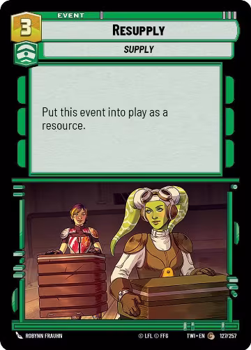 Resupply (127/257), Twilight of the Republic — Star Wars card price
