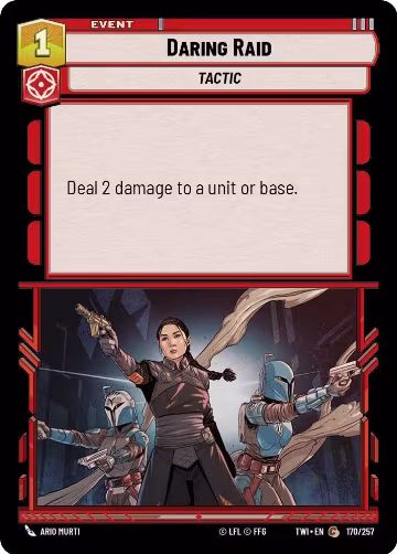 Daring Raid (170/257), Twilight of the Republic — Star Wars card price