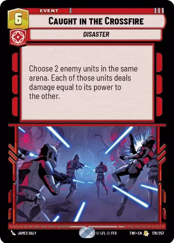 Caught in the Crossfire (176/257), Twilight of the Republic — Star Wars card price