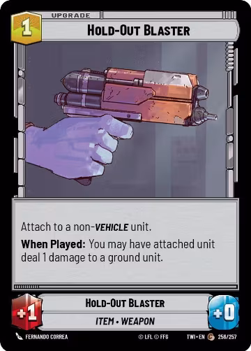 Hold-Out Blaster (256/257), Twilight of the Republic — Star Wars card price
