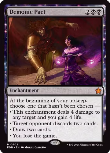 Demonic Pact (602), Foundations — Magic card price