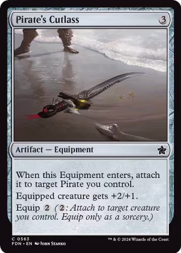 Pirate's Cutlass (563), Foundations — Magic card price