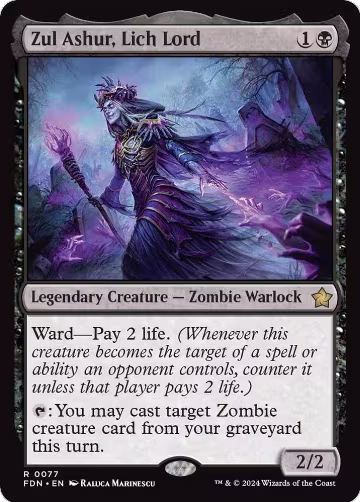 Zul Ashur, Lich Lord (77), Foundations — Magic card price