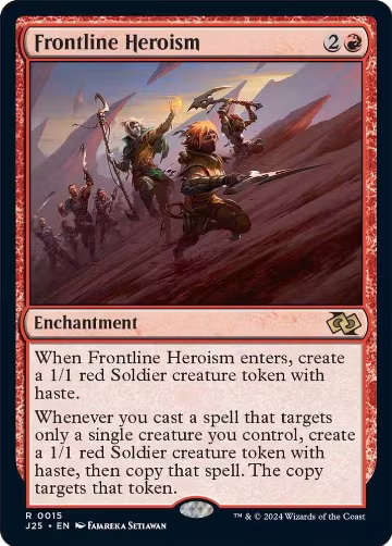 Frontline Heroism (15), Foundations Jumpstart — Magic card price