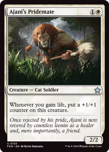 Ajani's Pridemate (135), Foundations — Magic card price
