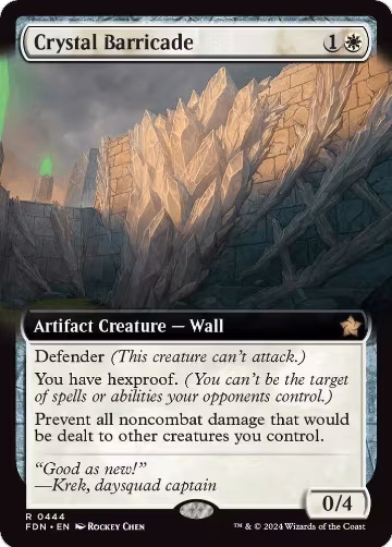 Crystal Barricade (Extended Art) (444), Foundations — Magic card price