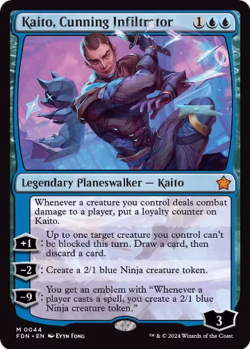 Kaito, Cunning Infiltrator (44), Foundations — Magic card price