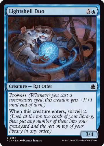 Lightshell Duo (157), Foundations — Magic card price