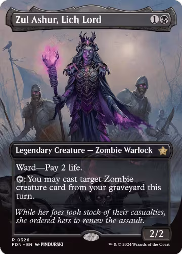 Zul Ashur, Lich Lord (Borderless) (326), Foundations — Magic card price