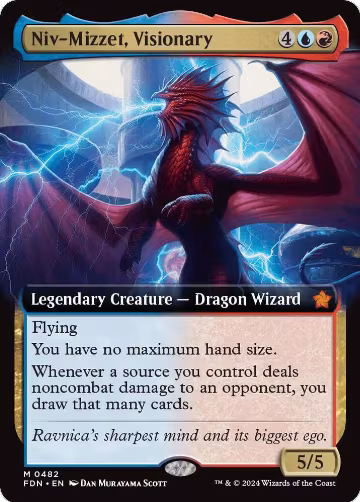 Niv-Mizzet, Visionary (Extended Art) (482), Foundations — Magic card price