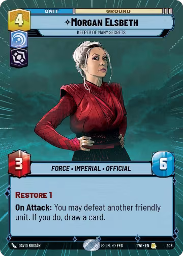 Morgan Elsbeth - Keeper of Many Secrets (Hyperspace) (308), Twilight of the Republic — Star Wars card price