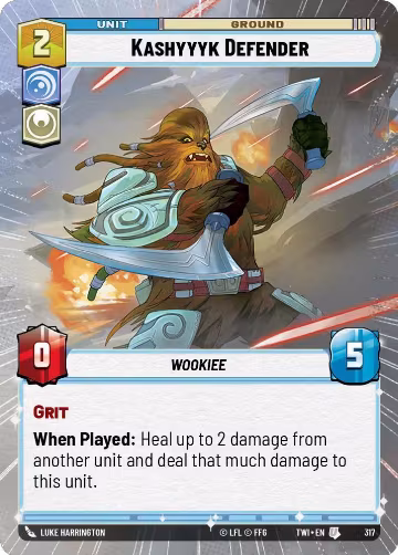 Kashyyyk Defender (Hyperspace) (317), Twilight of the Republic — Star Wars card price
