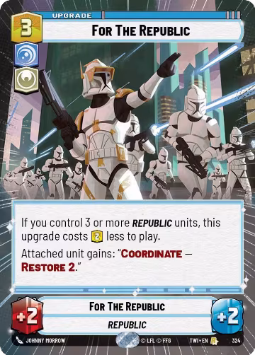 For The Republic (Hyperspace) (324), Twilight of the Republic — Star Wars card price