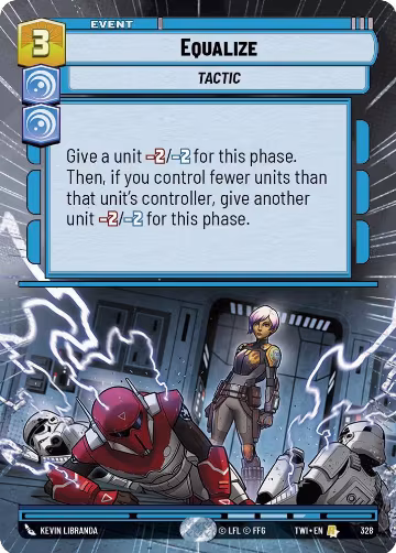 Equalize (Hyperspace) (328), Twilight of the Republic — Star Wars card price