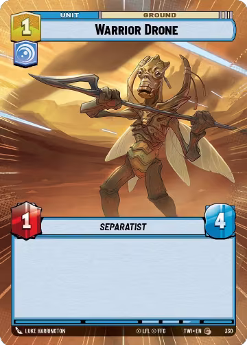 Warrior Drone (Hyperspace) (330), Twilight of the Republic — Star Wars card price