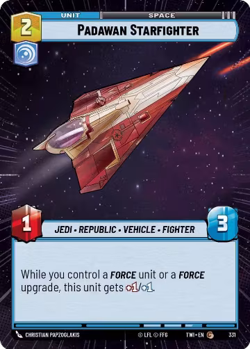 Padawan Starfighter (Hyperspace) (331), Twilight of the Republic — Star Wars card price