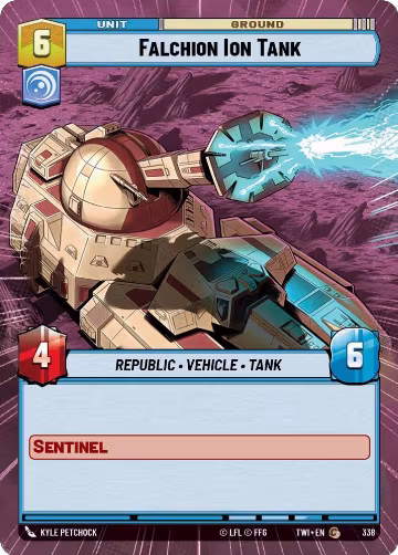 Falchion Ion Tank (Hyperspace) (338), Twilight of the Republic — Star Wars card price