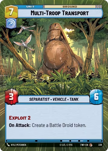 Multi-Troop Transport (Hyperspace) (339), Twilight of the Republic — Star Wars card price