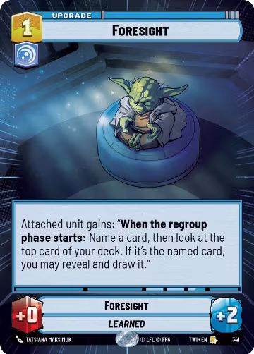 Foresight (Hyperspace) (341), Twilight of the Republic — Star Wars card price