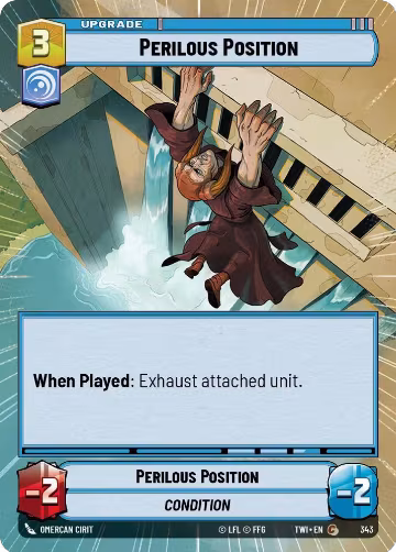 Perilous Position (Hyperspace) (343), Twilight of the Republic — Star Wars card price