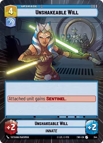 Unshakeable Will (Hyperspace) (344), Twilight of the Republic — Star Wars card price