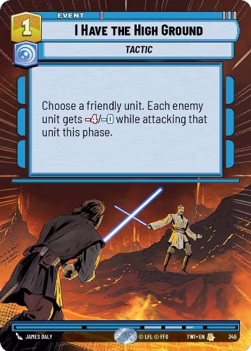 I Have the High Ground (Hyperspace) (345), Twilight of the Republic — Star Wars card price