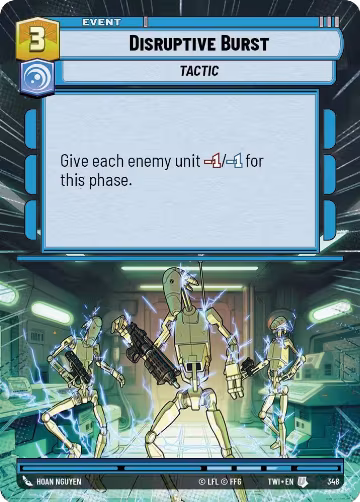 Disruptive Burst (Hyperspace) (348), Twilight of the Republic — Star Wars card price