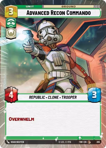Advanced Recon Commando (Hyperspace) (365), Twilight of the Republic — Star Wars card price