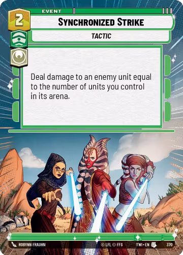 Synchronized Strike (Hyperspace) (370), Twilight of the Republic — Star Wars card price