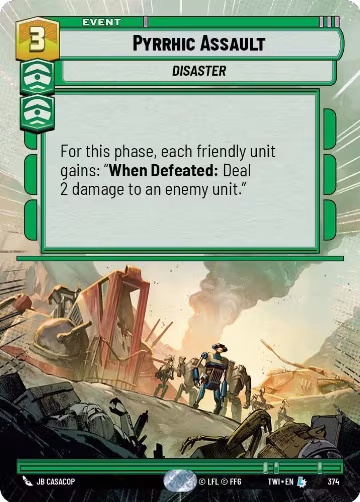 Pyrrhic Assault (Hyperspace) (374), Twilight of the Republic — Star Wars card price
