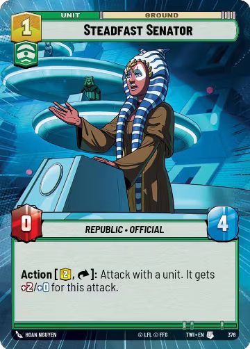 Steadfast Senator (Hyperspace) (376), Twilight of the Republic — Star Wars card price
