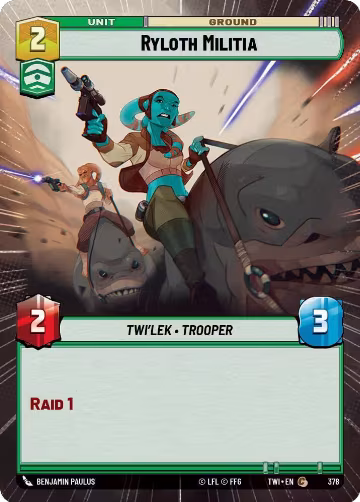 Ryloth Militia (Hyperspace) (378), Twilight of the Republic — Star Wars card price