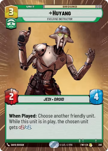 Huyang - Enduring Instructor (Hyperspace) (380), Twilight of the Republic — Star Wars card price