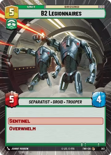 B2 Legionnaires (Hyperspace) (383), Twilight of the Republic — Star Wars card price