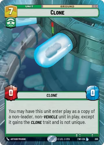 Clone (Hyperspace) (386), Twilight of the Republic — Star Wars card price