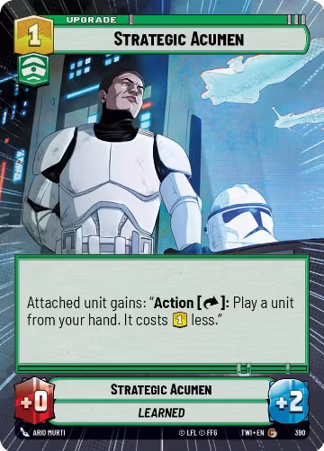 Strategic Acumen (Hyperspace) (390), Twilight of the Republic — Star Wars card price