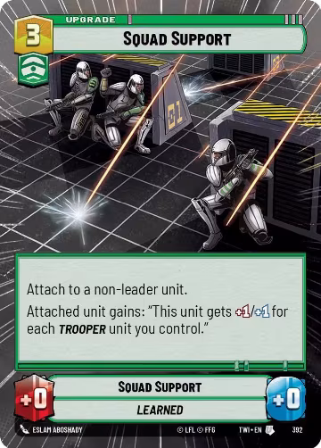 Squad Support (Hyperspace) (392), Twilight of the Republic — Star Wars card price