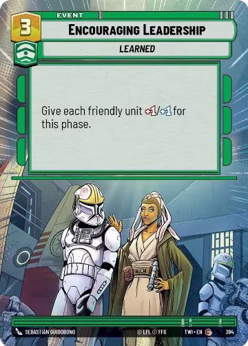Encouraging Leadership (Hyperspace) (394), Twilight of the Republic — Star Wars card price