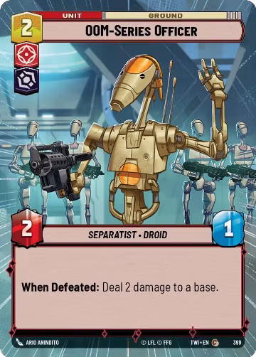 OOM-Series Officer (Hyperspace) (399), Twilight of the Republic — Star Wars card price