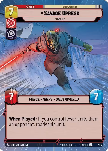 Savage Opress - Monster (Hyperspace) (405), Twilight of the Republic — Star Wars card price