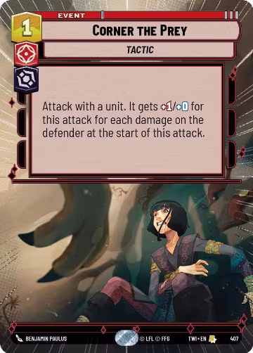 Corner the Prey (Hyperspace) (407), Twilight of the Republic — Star Wars card price