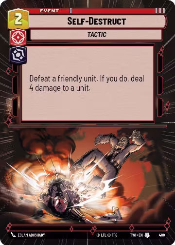 Self-Destruct (Hyperspace) (408), Twilight of the Republic — Star Wars card price