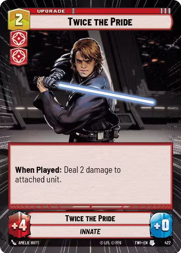 Twice the Pride (Hyperspace) (422), Twilight of the Republic — Star Wars card price